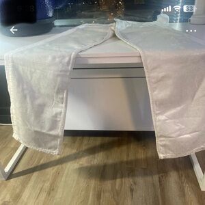 Zara Metallic Silver Straight Leg Jeans